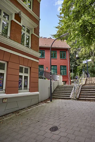  QR-Punkt 46 Elbtreppen Häuser 