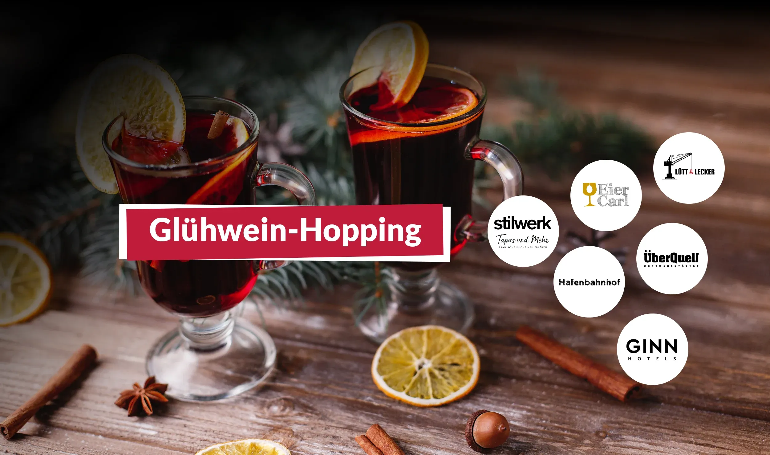 Glühwein Hopping auf der elbmeile