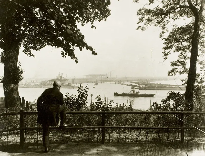 Elbmeile Hamburg - Blick vom Elbberg