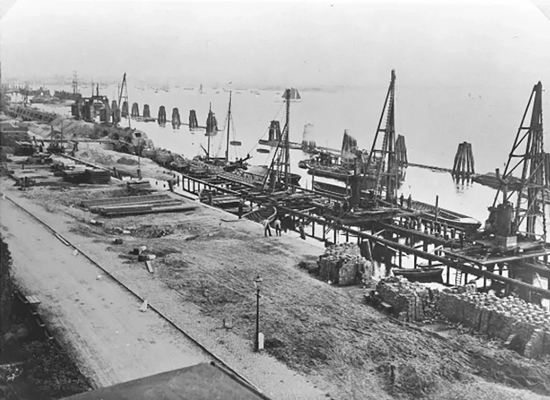 Neumühlen Perlenkette um 1900 - Elbmeile Hamburg