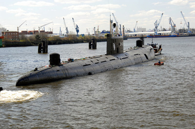 U-434 auf der Elbmeile