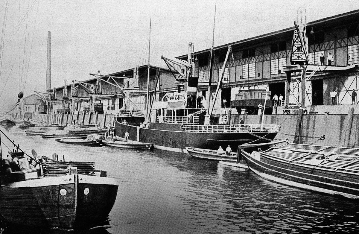 Die Schuppen der Altonaer Quai- und Lagerhausgesellschaft
