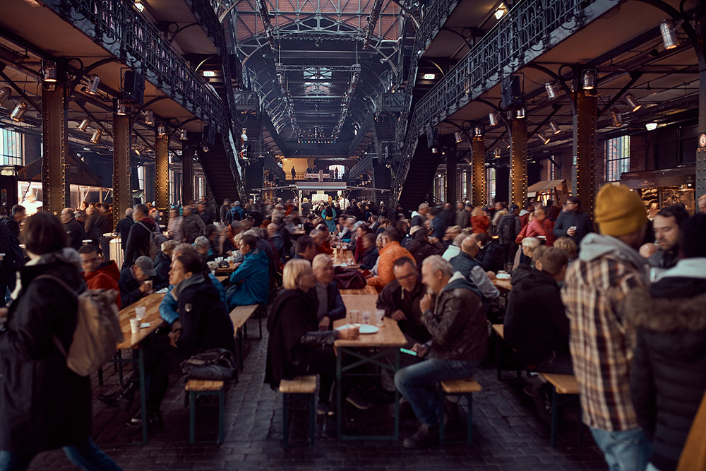 Fischauktionshalle auf der Elbmeile