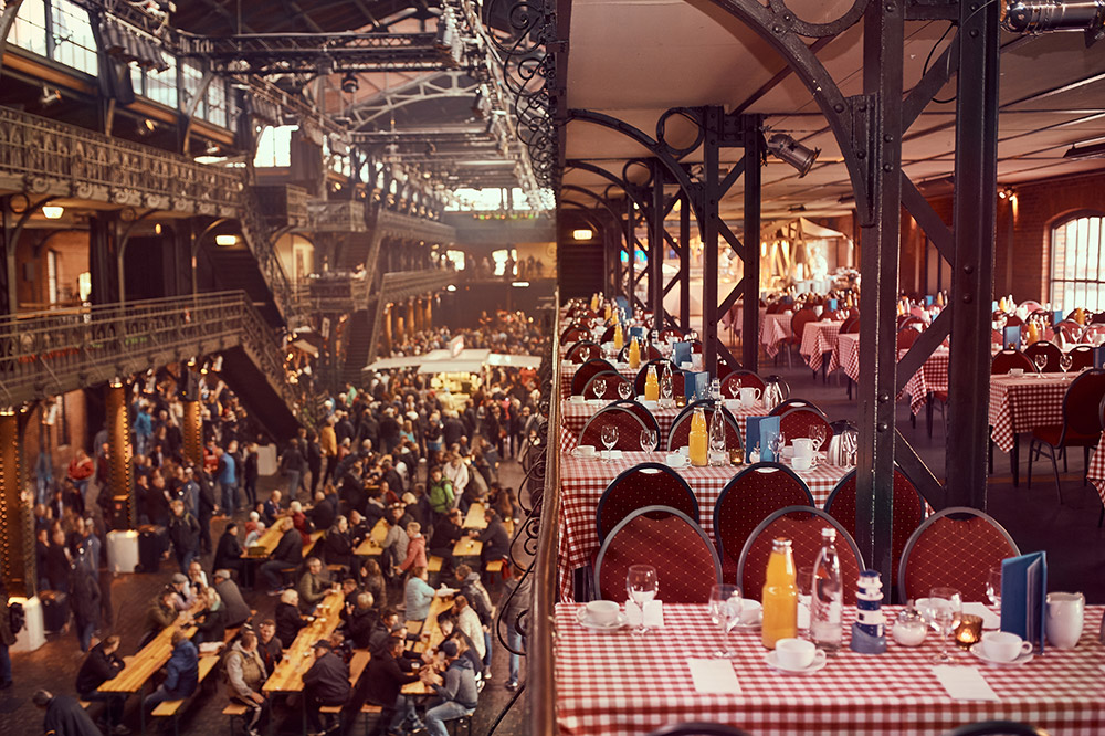 Fischauktionshalle auf der Elbmeile