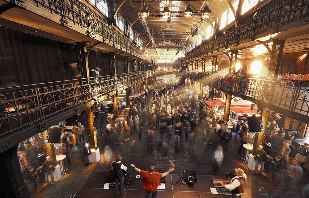 Fischauktionshalle auf der Elbmeile