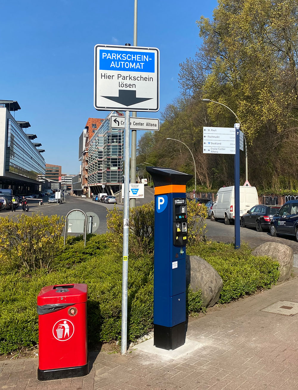 Parken auf der Elbmeile