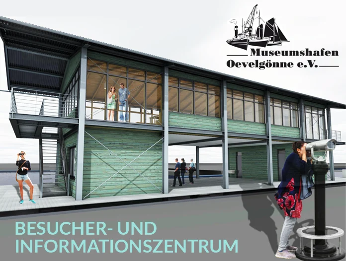 elbmeile Hamburg - 2023 Besucher und Informationszentrum am Museumshafen Hamburg