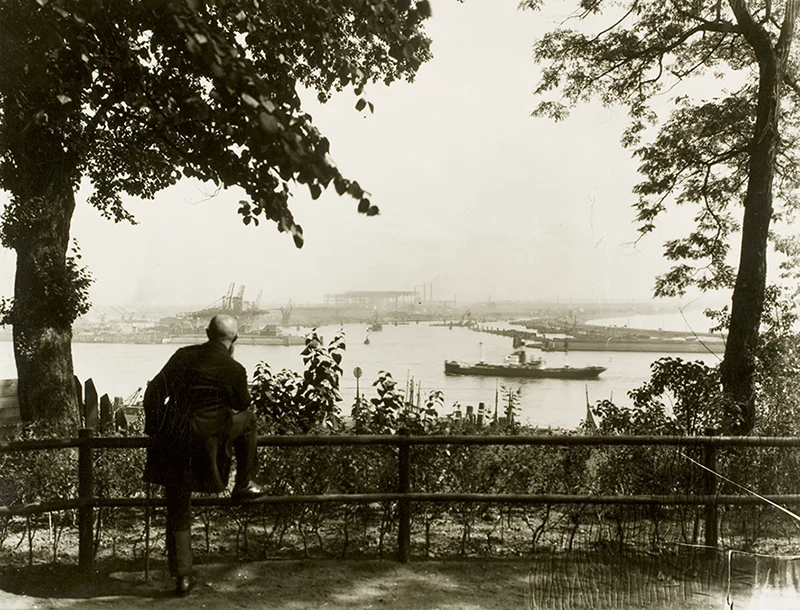 Elbmeile Hamburg - Blick vom Elbberg
