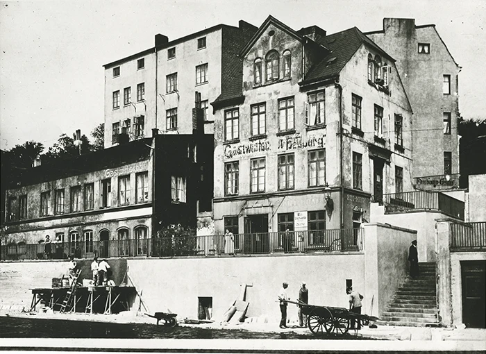 Elbmeile Hamburg - Elbtreppen Häuser