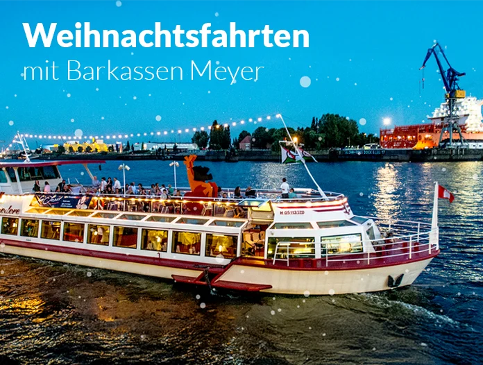 elbmeile weihnachtsfahrt mit barkassen meyer - Elbmeile Hamburg