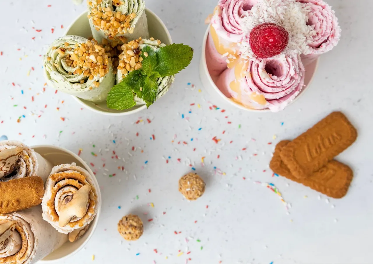 Röllchen - Vegan Ice Cream Rolls